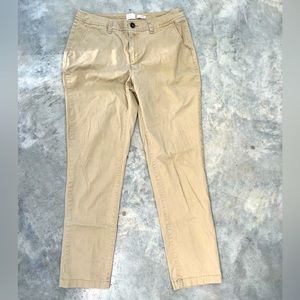 A New Day stretch size 8 tan colored straight legged dress pants
